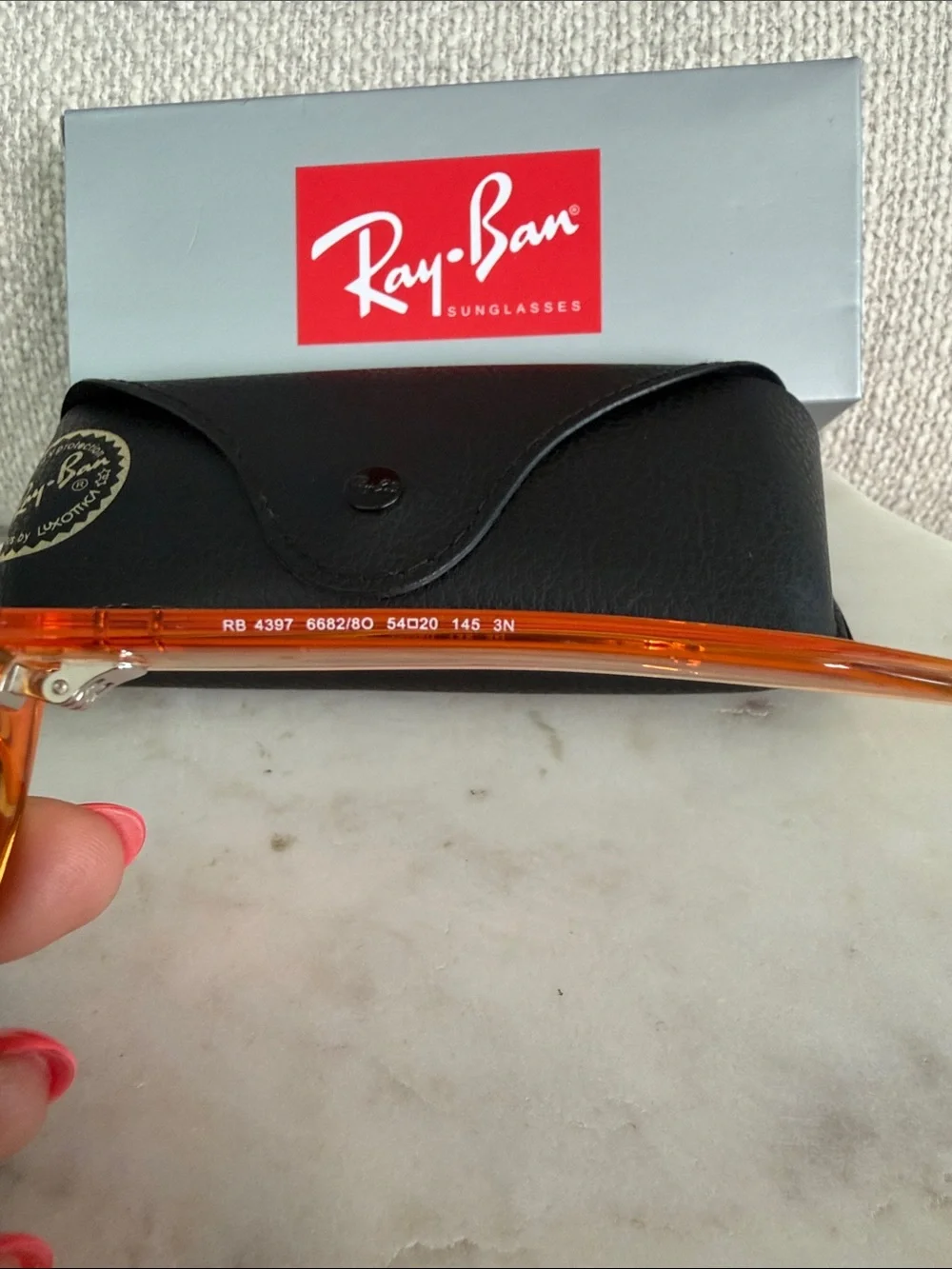 Brand New Ray-Ban Corrigan Bio- Based Transparent Yellow